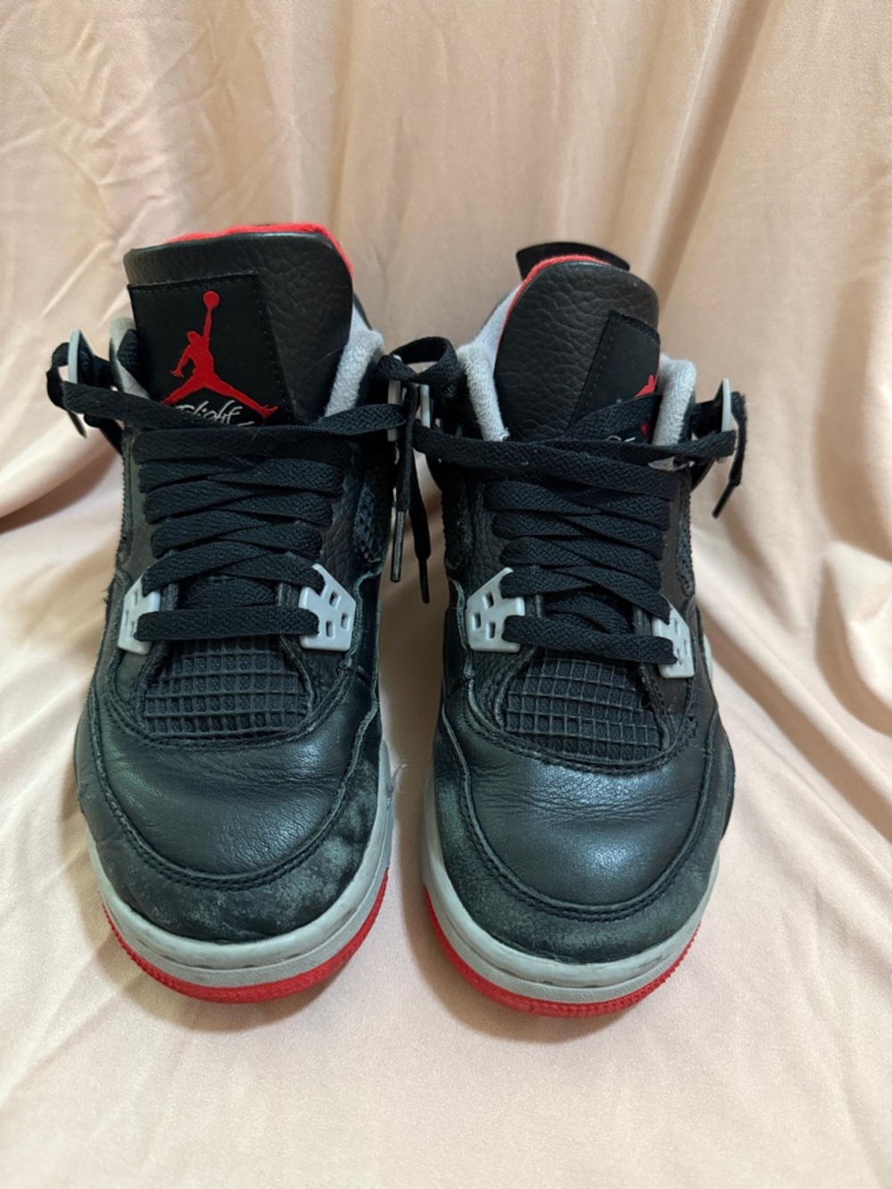 Jordan Kids Black and Red Retro Basketball Sneakers